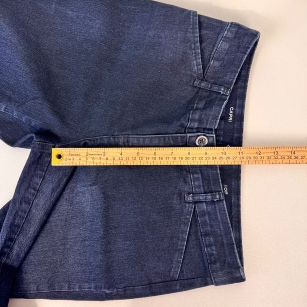 St. John's Bay Capri Jeans Women 10P Dark Wash Denim‎ Stretch Blue - Picture 5 of 12